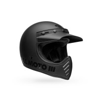 CASCO BELL MOTO-3 CLASSIC TOURING NEGRO BRILLO MATE