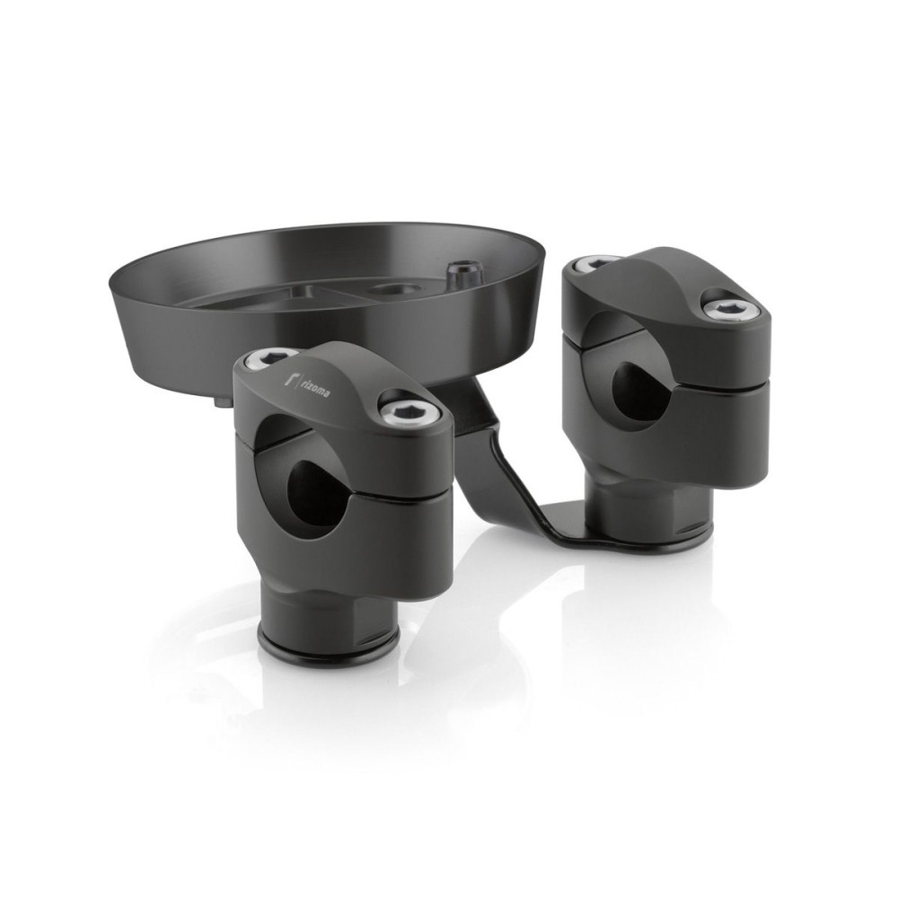 AZ203 KIT TORRETAS DE MANILLAR CONICO + SOPORTE RIZOMA DUCATI SCRAMBLER DESERT SLED 17-18