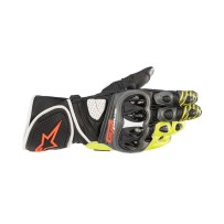 GUANTES GP PLUS R V2 ALPINESTARS GRIS / NEGRO / AMARILLO / ROJO