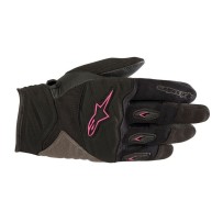 GUANTES STELLA SHORE ALPINESTARS NEGRO / FUCSIA MUJER