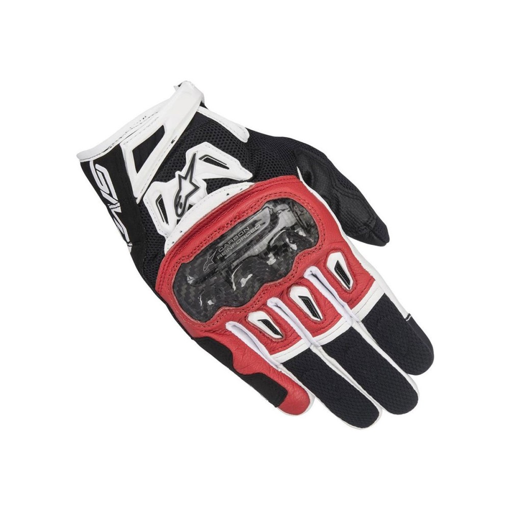 GUANTES SMX-2 AIR CARBON V2 ALPINESTARS NEGRO/ROJO/BLANCO GUANTES SMX-2 AIR CARBON V2 ALPINESTARS NEGRO/ROJO/BLANCO