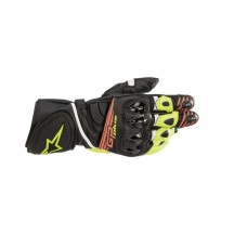 GUANTES GP PLUS R V2 ALPINESTARS NEGRO/AMARILLO/ROJO