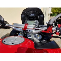 SOPORTE DE AMORTIGUADORES DE DIRECCIÓN DE CNC RACING DUCATI MULTISTRADA 950 V2 / S 2022-2024