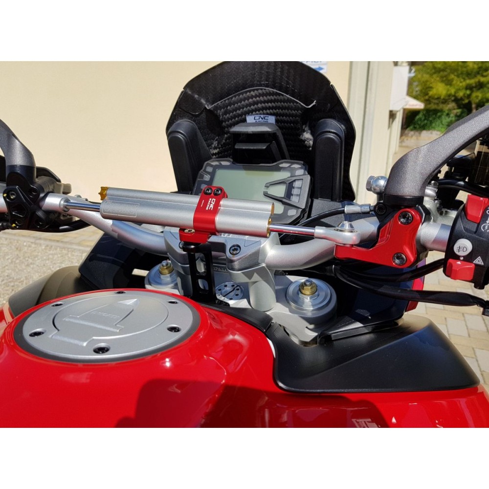 SOPORTE DE AMORTIGUADORES DE DIRECCIÓN DE CNC RACING DUCATI MULTISTRADA 950 V2 / S 2022-2024 SOPORTE DE AMORTIGUADORES DE DIRECCIÓN DE CNC RACING DUCATI MULTISTRADA 950 V2 / S 2022-2024