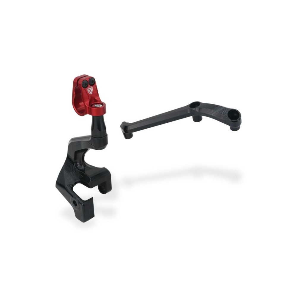 SOPORTE AMORTIGUADOR DE DIRECCIÓN + ELEVADOR CNC RACING DUCATI MULTISTRADA V4 / S / RALLY 2021-2024