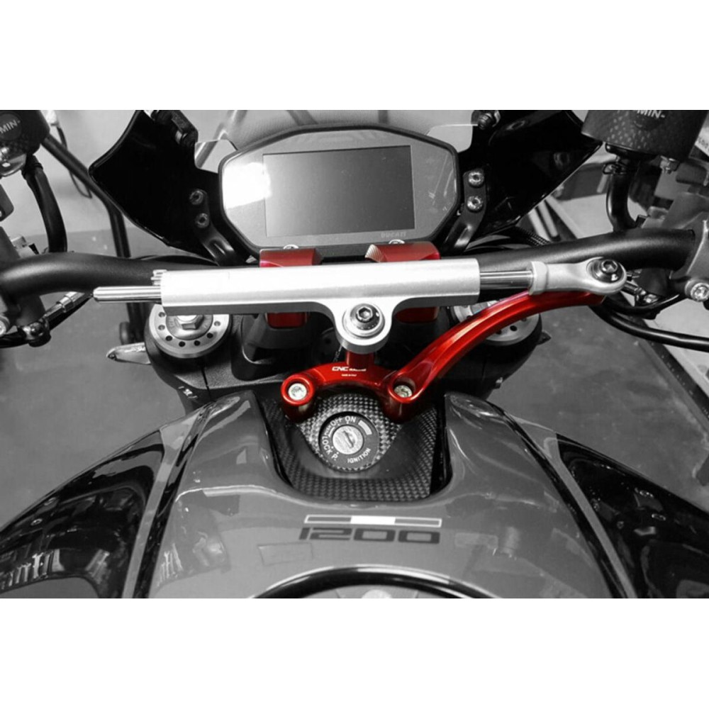 SOPORTE AMORTIGUADOR DE DIRECCIÓN CNC RACING DUCATI MONSTER 1200 R 2016-19