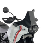 PARABRISAS ENDURO NEGRO BRILLANTE WRS DUCATI DESERT X / RALLY / DISCOVERY 2022-2025