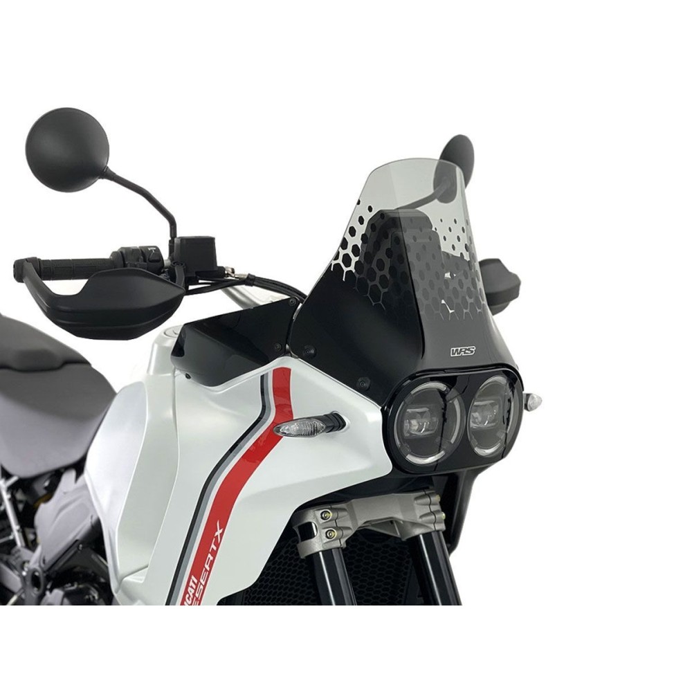 PARABRISAS ENDURO AHUMADO WRS DUCATI DESERT X / RALLY / DISCOVERY 2022-2025