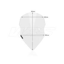 PARABRISAS INTERMEDIO WRS TRANSPARENTE DUCATI MULTISTRADA 1200 / S 2010-2012