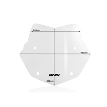PANTALLA ENDURO WRS TRANSPARENTE BMW R 1200 GS / ADVENTURE 2013-2018