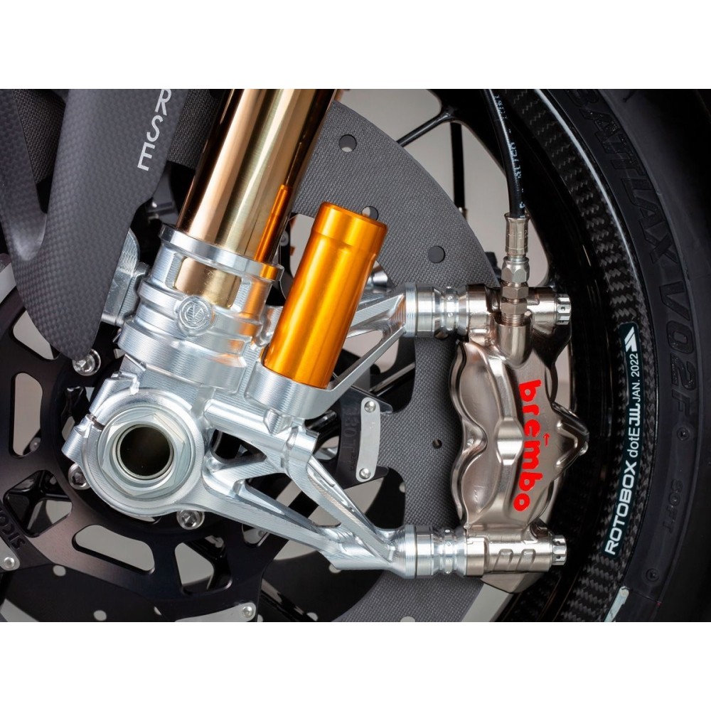 MOTOCORSE "GP STYLE" RADIAL ATTACHMENT FORK FEET KIT FOR 108MM OHLINS FRONT FORKS MOTOCORSE "GP STYLE" RADIAL ATTACHMENT FORK FEET KIT FOR 108MM OHLINS FRONT FORKS