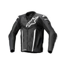 CHAQUETA DE PIEL ALPINESTARS FUSION NEGRO / BLANCO