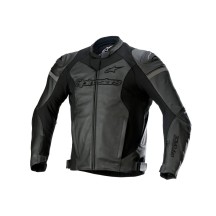 CHAQUETA PIEL GP FORCE ALPINESTARS NEGRO / NEGRO