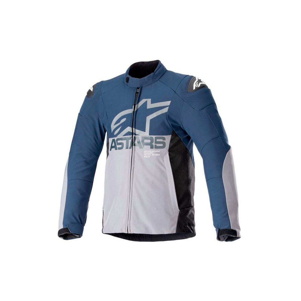 CHAQUETA SMX IMPERMEABLE ALPINESTARS AZUL MARINO / GRIS CHAQUETA SMX IMPERMEABLE ALPINESTARS AZUL MARINO / GRIS