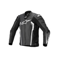 CHAQUETA DE CUERO ALPINESTARS MISSILE V2 NEGRO / BLANCO