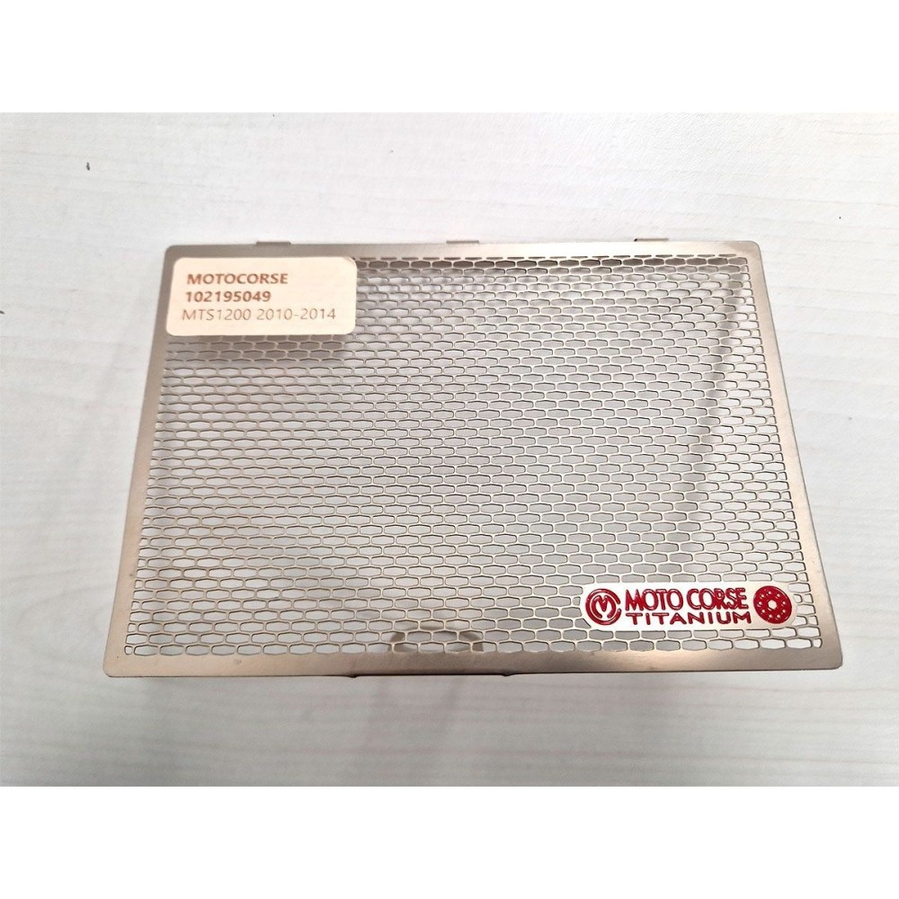 REJILLA ENFRIADOR ACEITE TITANIO MOTOCORSE USADA DUCATI MULTISTRADA 1200 2010-2014