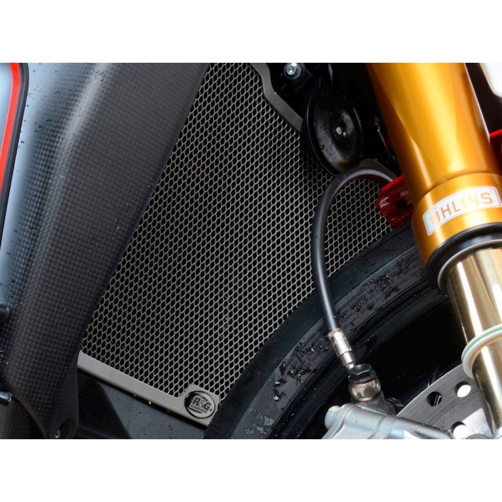 REJILLA DE PROTECCIÓN DEL ENFRIADOR DE AGUA NEGRA R&G MV AGUSTA BRUTALE 1000 RR 2020-2021