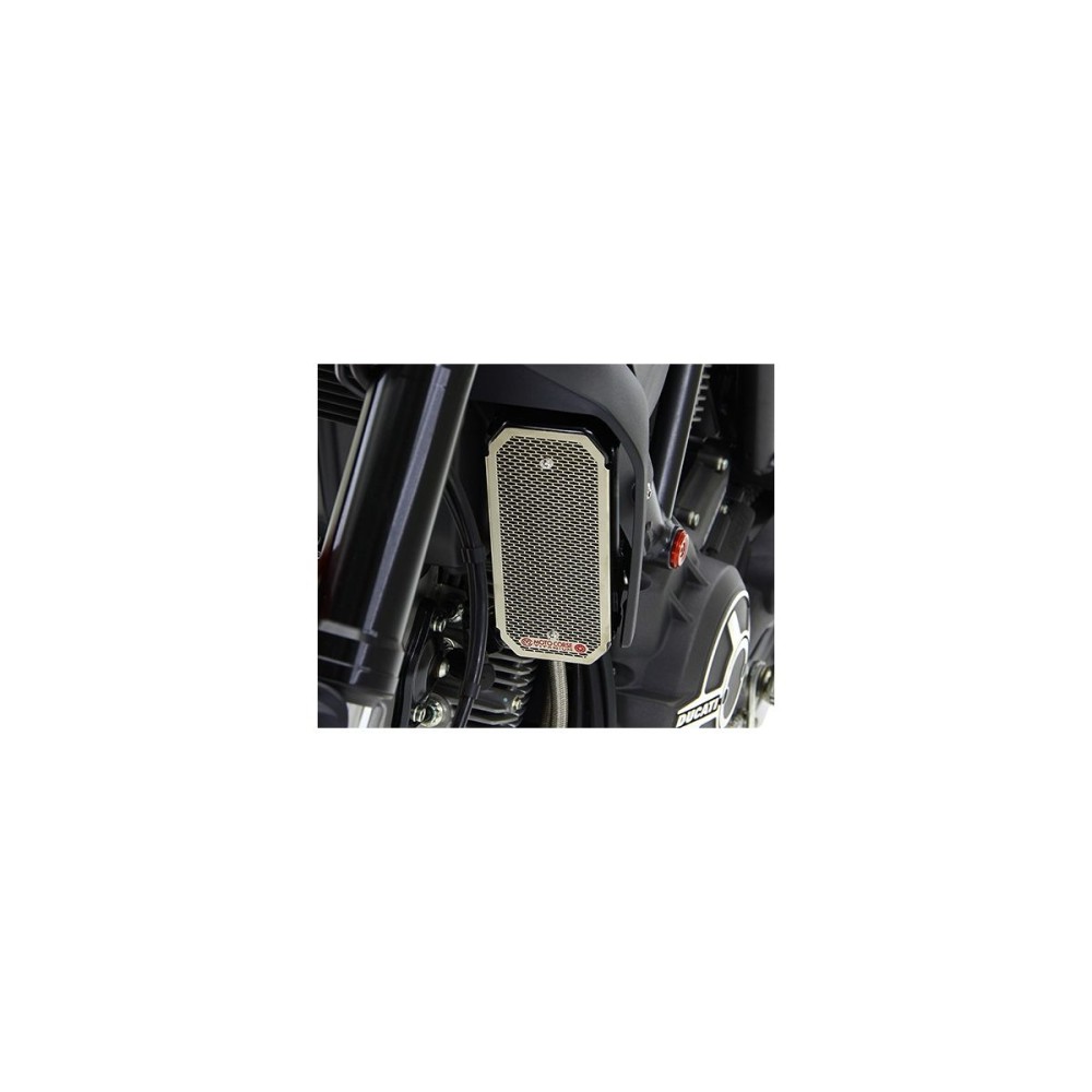 PROTECCIÓN DEL ENFRIADOR DE ACEITE DE TITANIO MOTOCORSE DUCATI SCRAMBLER 800