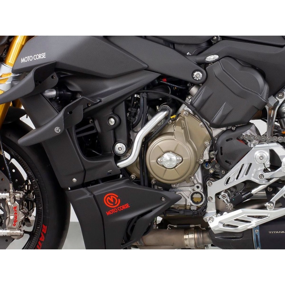 KIT DE MANGUERA DE AGUA PARA RADIADOR/BOMBA DE ALUMINIO MOTORCOURSE DUCATI STREETFIGHTER V4 / S / SP 20-23