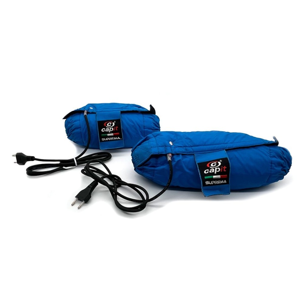 PAR DE CALENTADORES DE NEUMÁTICOS CAPIT MOTO SUPREMA ENCHUFE XL TAMAÑO EU ENCHUFE USADOS AZUL