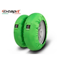 CAPIT PAR DE CALENTADORES DE NEUMÁTICOS MOTO SUPREMA PLUG TALLA XL UK PLUG COLOR VERDE