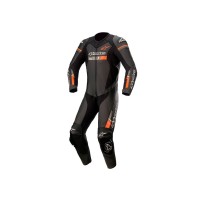 TRAJE DE CUERO GP FORCE CHASER ALPINESTARS RACING NEGRO / ROJO FLUO