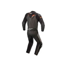 TRAJE DE CUERO GP FORCE CHASER ALPINESTARS RACING NEGRO / ROJO FLUO