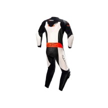 TRAJE DE CUERO GP FORCE CHASER ALPINESTARS RACING BLANCO / ROJO FLUOR