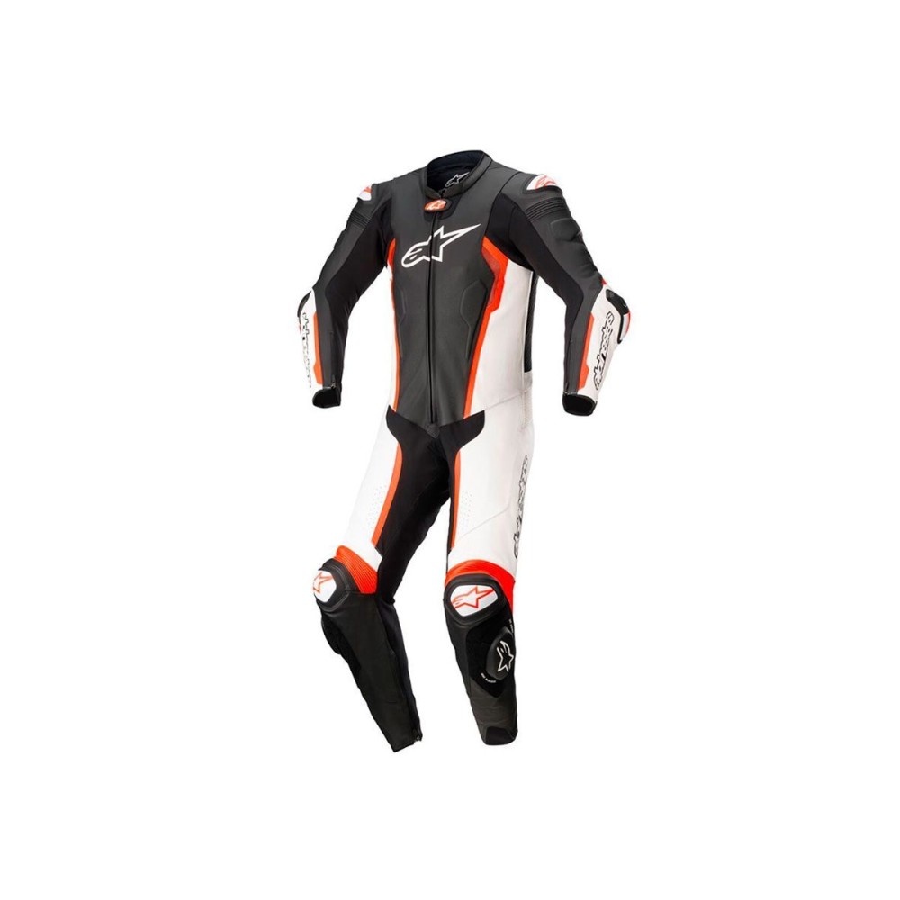 MONO ENTERO DE CUERO MISSILE V2 ALPINESTARS NEGRO / BLANCO / ROJO FLUOR MONO ENTERO DE CUERO MISSILE V2 ALPINESTARS NEGRO / BLANCO / ROJO FLUOR