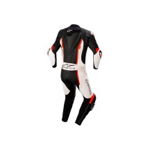 MONO ENTERO DE CUERO MISSILE V2 ALPINESTARS NEGRO / BLANCO / ROJO FLUOR