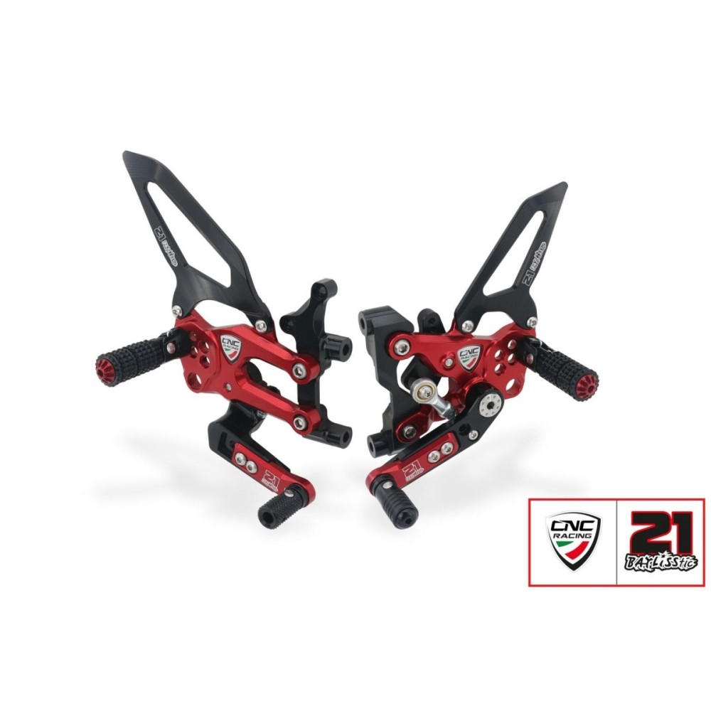 CNC RACING ADJUSTABLE REAR SETS TROY BAYLISS EDITION DUCATI PANIGALE V2 2020-2024