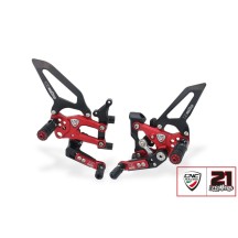 CNC RACING ADJUSTABLE REAR SETS TROY BAYLISS EDITION DUCATI PANIGALE V2 2020-2024