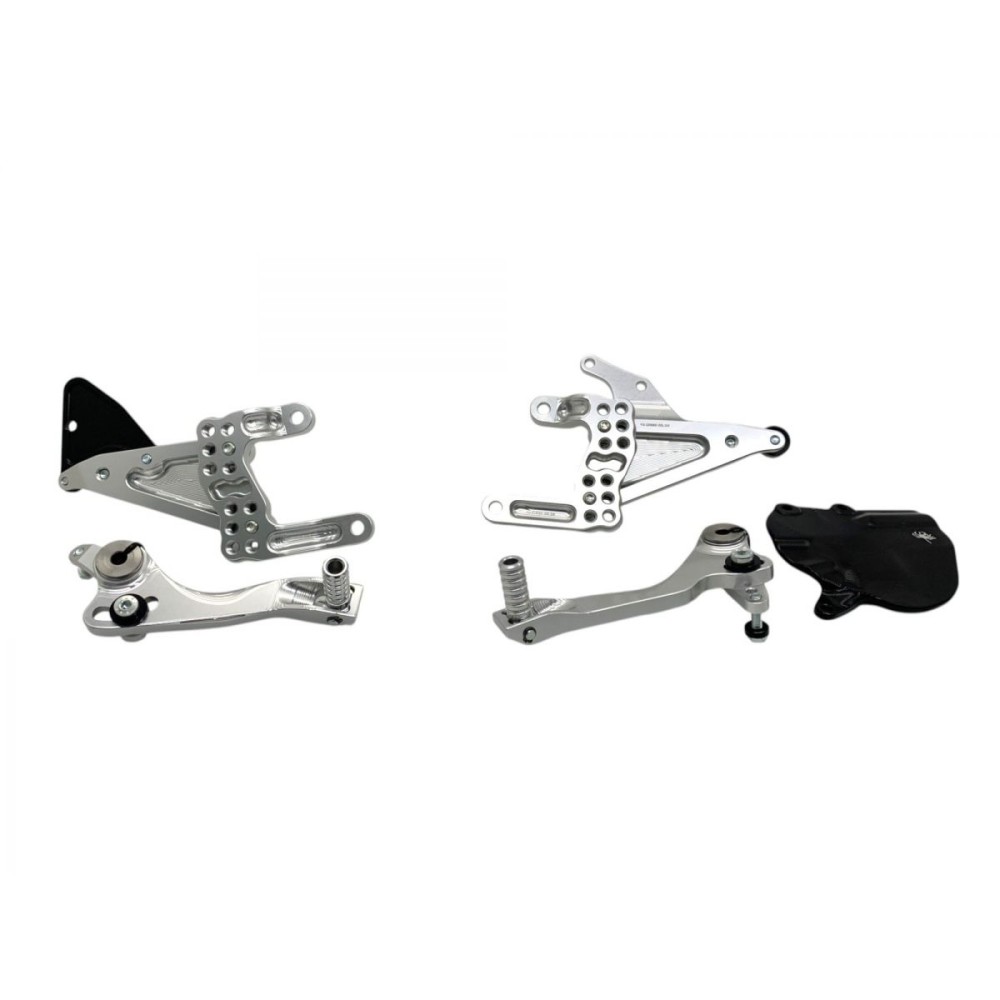 PLATAFORMAS PLATEADAS HACIA ATRÁS RACING SPIDER CAMBIO INVERTIDO DUCATI PANIGALE V4 / S 2025 PLATAFORMAS PLATEADAS HACIA ATRÁS RACING SPIDER CAMBIO INVERTIDO DUCATI PANIGALE V4 / S 2025