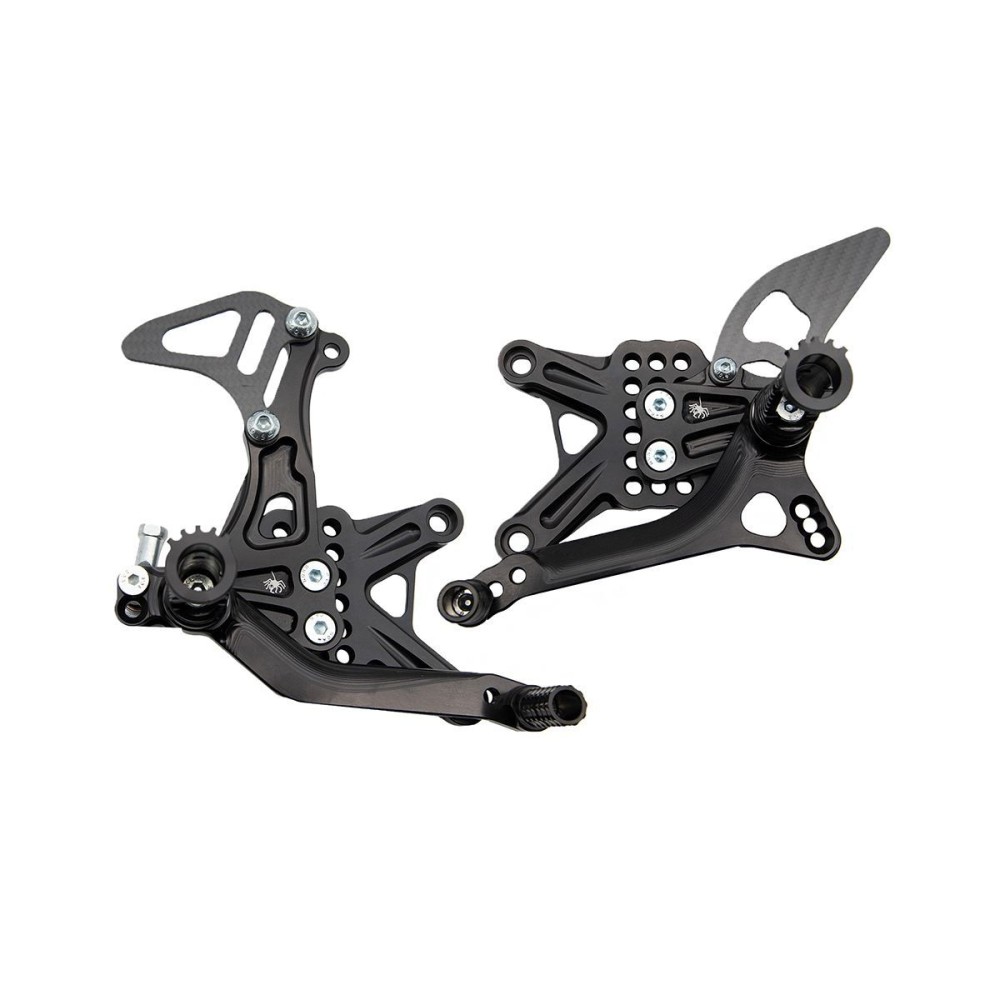 PLATAFORMAS HACIA ATRÁS CAJA DE CAMBIOS DE ARAÑA NORMAL / INVERTIDA KAWASAKI ZX-6R 2009-2025 PLATAFORMAS HACIA ATRÁS CAJA DE CAMBIOS DE ARAÑA NORMAL / INVERTIDA KAWASAKI ZX-6R 2009-2025