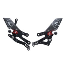 ESTRIBERAS AJUSTABLES CON ESTRIBERAS FIJAS LIGHTECH YAMAHA R7 2022-2024