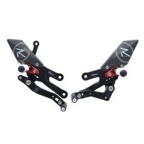 ESTRIBERAS AJUSTABLES CON ESTRIBERAS FIJAS LIGHTECH YAMAHA R7 2022-2024