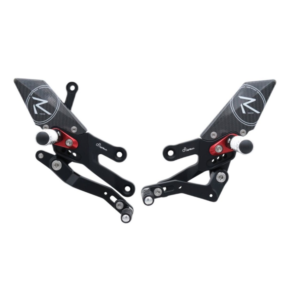 ESTRIBERAS AJUSTABLES CON ESTRIBERAS FIJAS LIGHTECH YAMAHA R7 2022-2024 ESTRIBERAS AJUSTABLES CON ESTRIBERAS FIJAS LIGHTECH YAMAHA R7 2022-2024