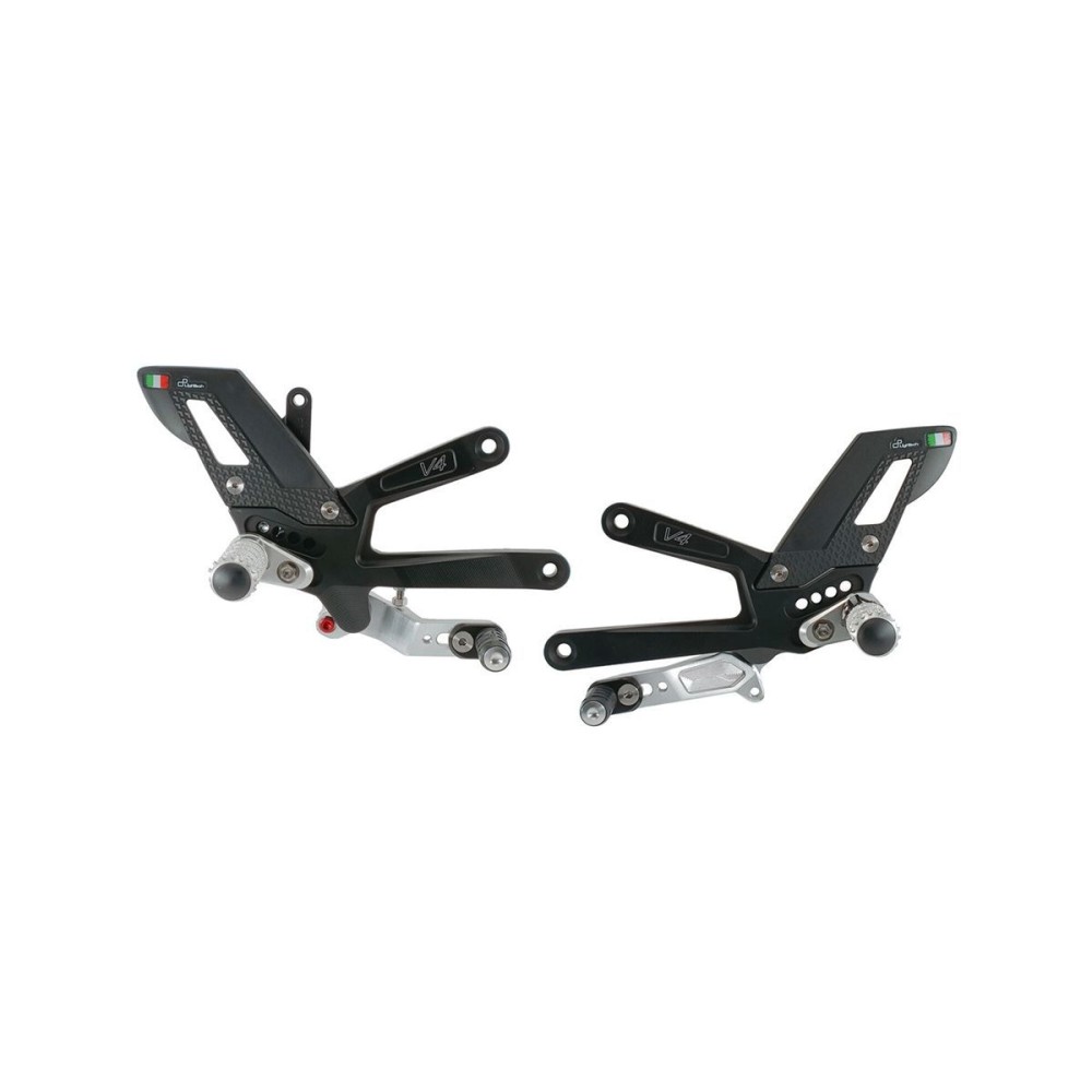 PLATAFORMAS AJUSTABLES CON PIES LIGEROS FIJOS DUCATI PANIGALE V4 / S 2025 PLATAFORMAS AJUSTABLES CON PIES LIGEROS FIJOS DUCATI PANIGALE V4 / S 2025