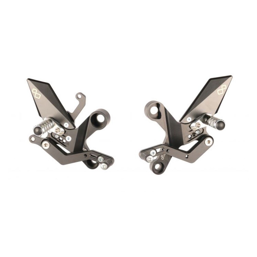ESTRIBERAS AJUSTABLES CON ESTRIBERAS FIJAS LIGHTECH YAMAHA XSR 900 GP 2021-2024 ESTRIBERAS AJUSTABLES CON ESTRIBERAS FIJAS LIGHTECH YAMAHA XSR 900 GP 2021-2024