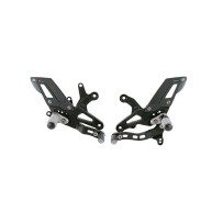 ESTRIBERAS AJUSTABLES, ESTRIBERAS ARTICULADAS, MARCHA ATRÁS LIGHTECH KAWASAKI ZX-6R / 636 2005-2024