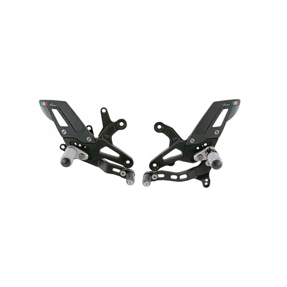 ESTRIBERAS AJUSTABLES ESTRIBERAS FIJAS LIGHTECH MARCHA ATRÁS KAWASAKI ZX-6R / 636 2005-2024 ESTRIBERAS AJUSTABLES ESTRIBERAS FIJAS LIGHTECH MARCHA ATRÁS KAWASAKI ZX-6R / 636 2005-2024