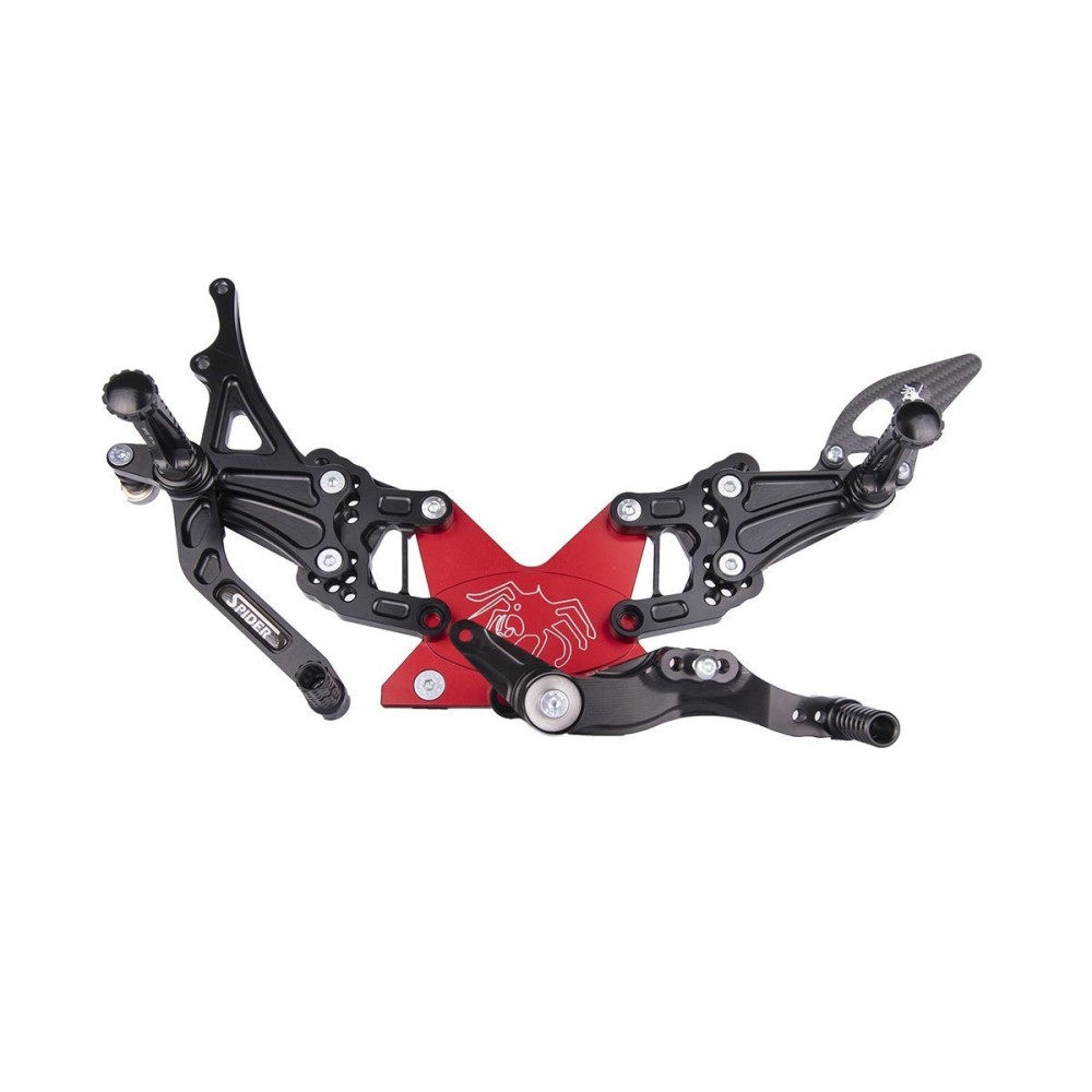 ESTRIBERAS TRASERAS CAJA DE CAMBIOS NORMAL / ARAÑA INVERSA HONDA CBR 600 RR 2007-2017