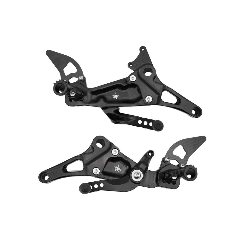 ESTRIBERAS TRASERAS CAJA DE CAMBIOS NORMAL / ARAÑA INVERSA APRILIA RS 457 2023-2024