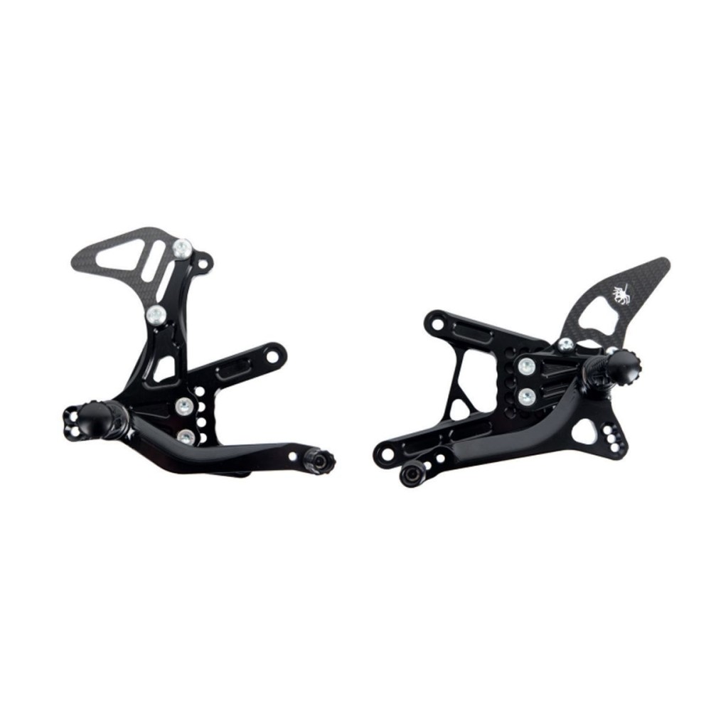 ESTRIBERAS TRASERAS CAJA DE CAMBIOS NORMAL / ARAÑA INVERSA KAWASAKI NINJA H2R 2017