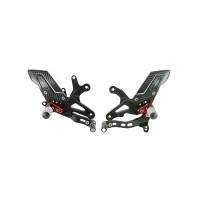 ESTRIBERAS AJUSTABLES, ESTRIBERAS ARTICULADAS, MARCHA ATRÁS LIGHTECH KAWASAKI ZX-6R / 636 2005-2024