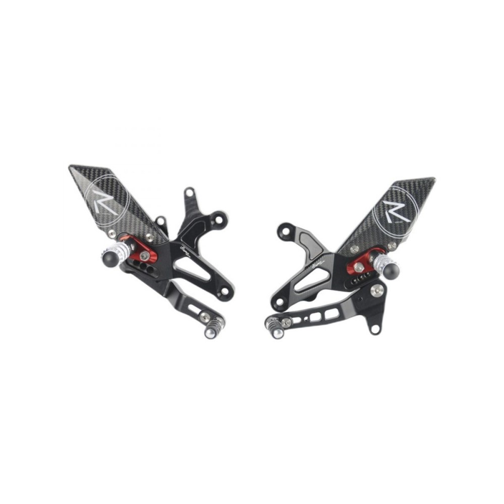 ESTRIBERAS AJUSTABLES R ESTRIBERAS ARTICULADOS LIGHTECH CAJA DE CAMBIOS RECTA KAWASAKI ZX-6R / 636 2005-2024