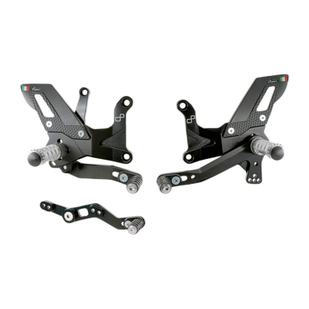 ESTRIBERAS AJUSTABLES ESTRIBERAS FIJAS LIGHTECH REVERSE SHIFT KAWASAKI ZX-4RR 2024