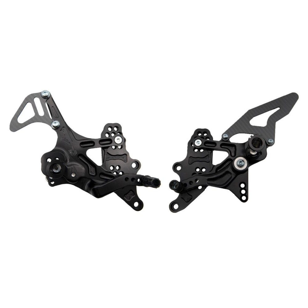 ESTRIBERAS TRASERAS CAJA DE CAMBIOS NORMAL / ARAÑA INVERSA YAMAHA R3 2015-2023 ESTRIBERAS TRASERAS CAJA DE CAMBIOS NORMAL / ARAÑA INVERSA YAMAHA R3 2015-2023