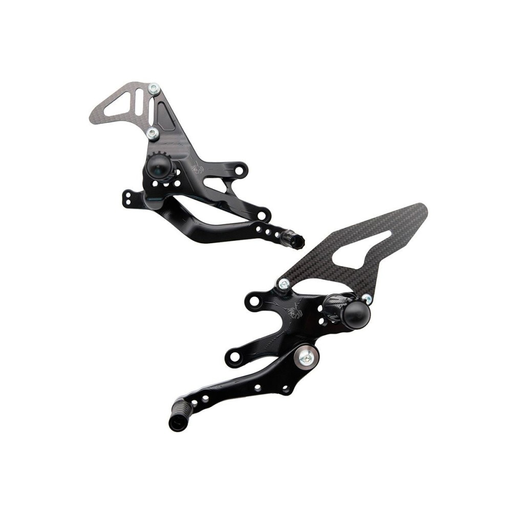 ESTRIBERAS TRASERAS CAJA DE CAMBIOS NORMAL / ARAÑA INVERSA YAMAHA R7 2021-2024 ESTRIBERAS TRASERAS CAJA DE CAMBIOS NORMAL / ARAÑA INVERSA YAMAHA R7 2021-2024
