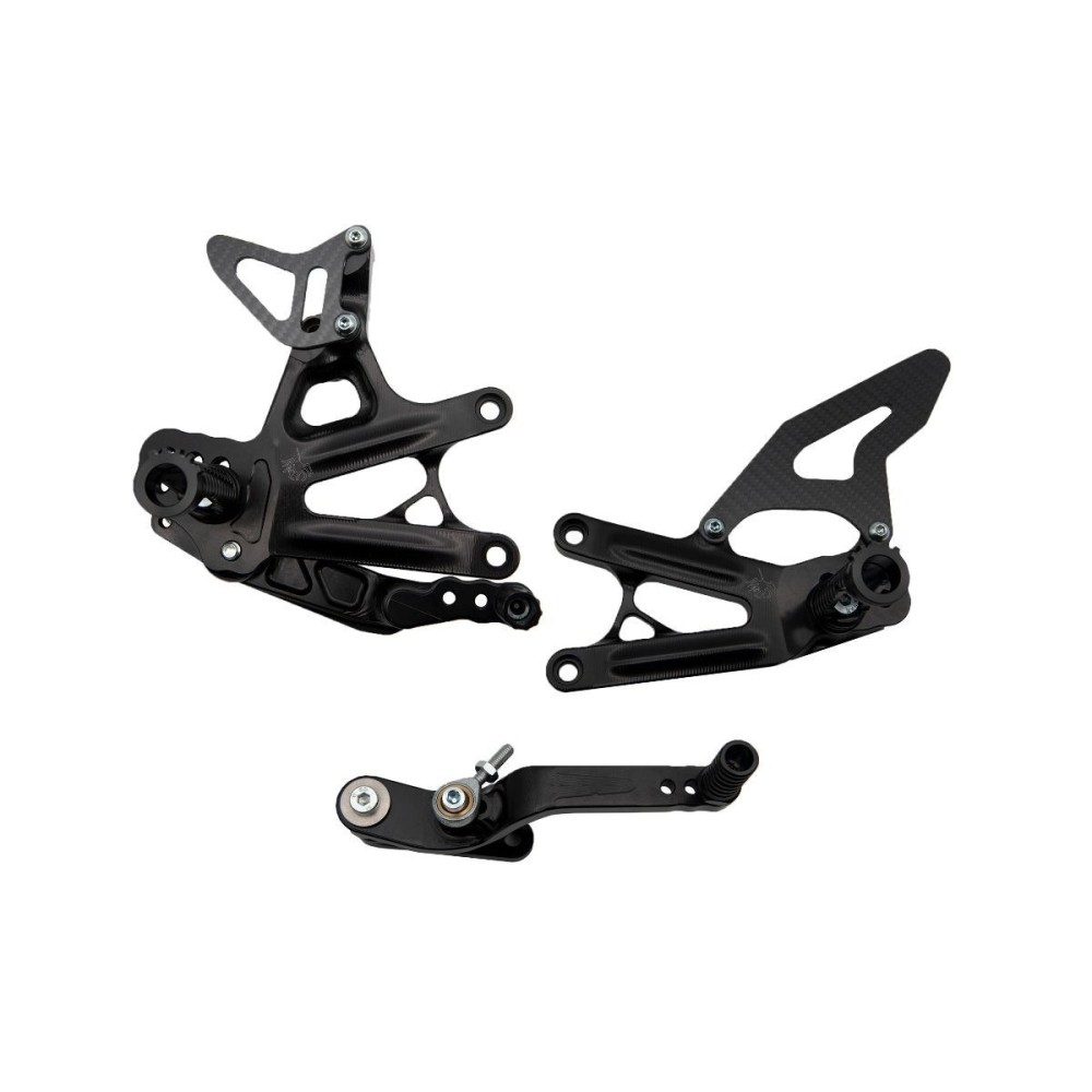 ESTRIBERAS TRASERAS CAJA DE CAMBIOS NORMAL / ARAÑA INVERSA SUZUKI GSX-R 1000 2017-2023 ESTRIBERAS TRASERAS CAJA DE CAMBIOS NORMAL / ARAÑA INVERSA SUZUKI GSX-R 1000 2017-2023